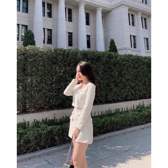 Set dạ tweed nhũ cúc ngọc | BigBuy360 - bigbuy360.vn