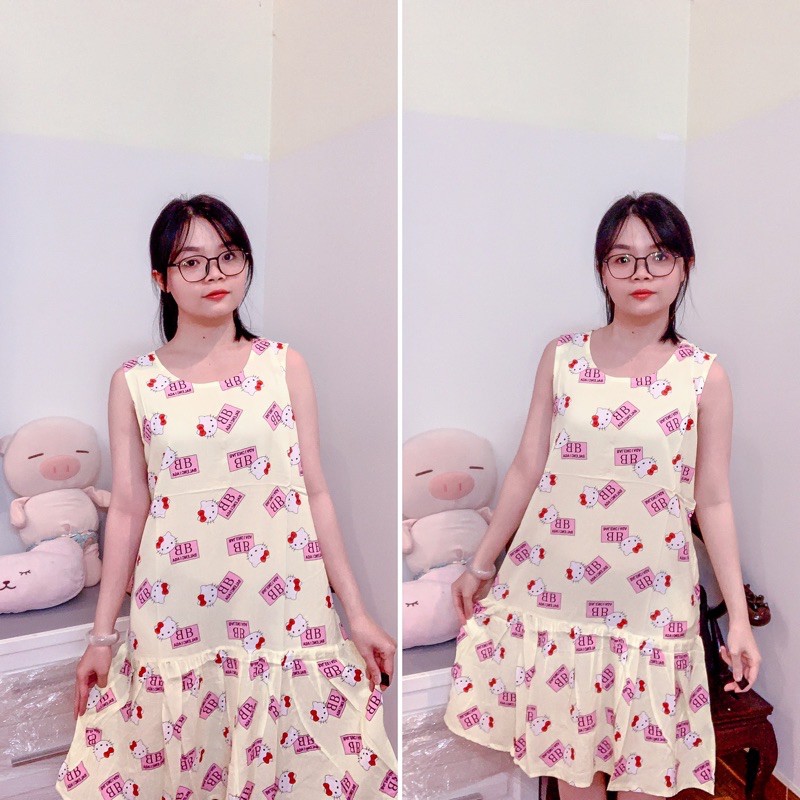 ĐẦM NGỦ/VÁY NGỦ DÁNG SUÔNG ĐUÔI CÁ THOẢI MÁI TỪ 45-65Kg