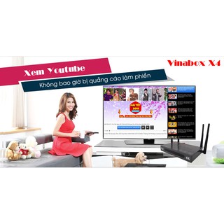 ĐẦU ANDROID TIVI BOX VINABOX X4 4 RÂU . 4K