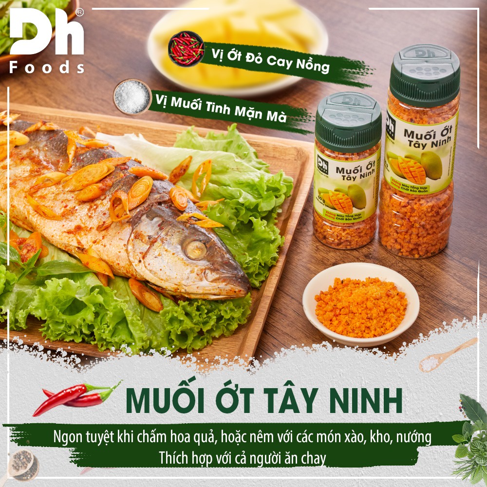 Muối Ớt Tây Ninh Chấm Hoa Quả - Muối Chấm Natural DH Foods