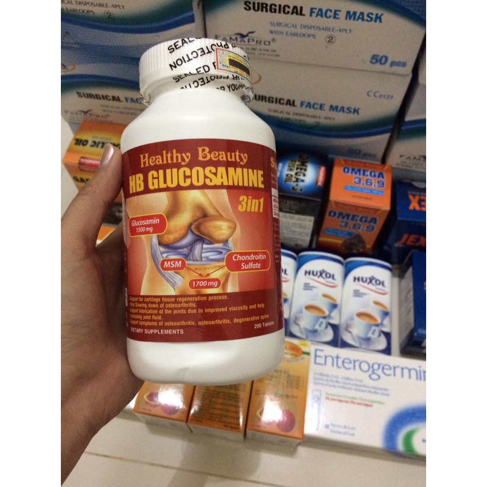 HB Glucosamine 3 In 1 (Chai 200 Viên) - Giúp Giảm Đau Khớp, Viêm Khớp, Thoái Hóa Khớp, Đau Cột Sống - atzpharmacy