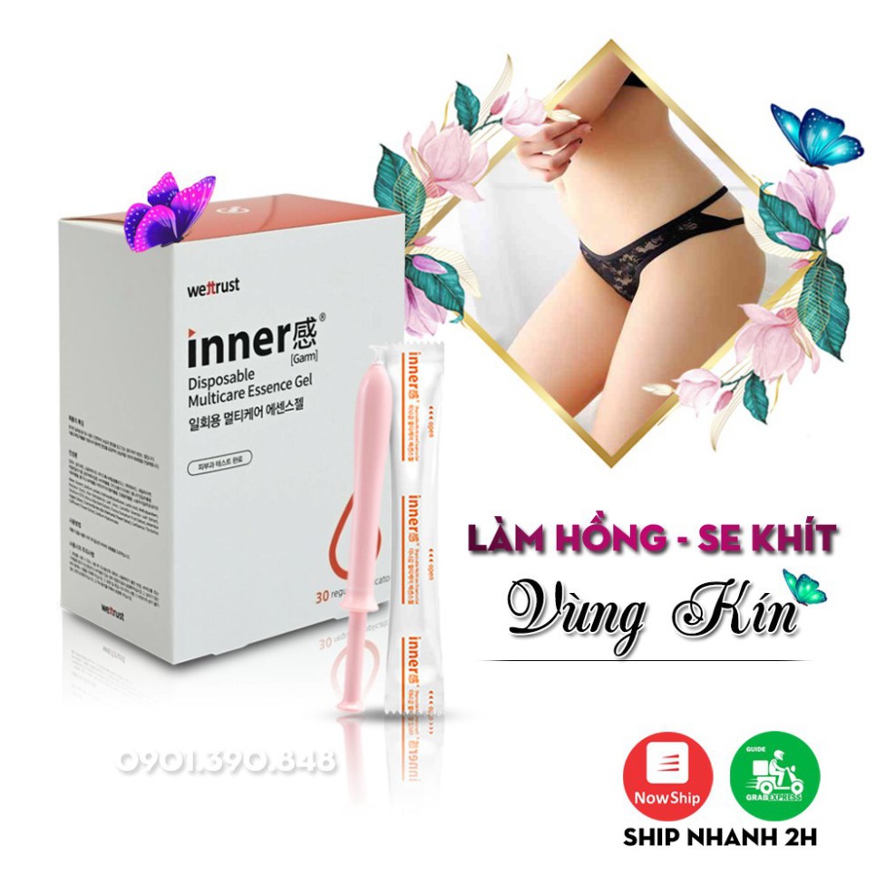 GELVệ Sinh Phụ nữ INNER Chính Hãng - Gel vệ sinh Phụ Khoa giúp Cô Bé Hết Ngứa, Hết Hôi và Se Khít
