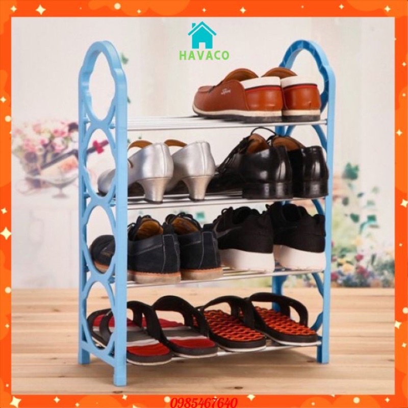 Kệ để giày, dép 4 tầng tiện dụng bằng nhựa