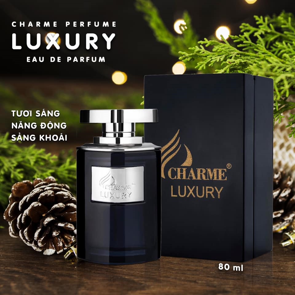 Nước hoa nam Charme Luxury 80ml Tươi sáng Năng động Sảng khoái