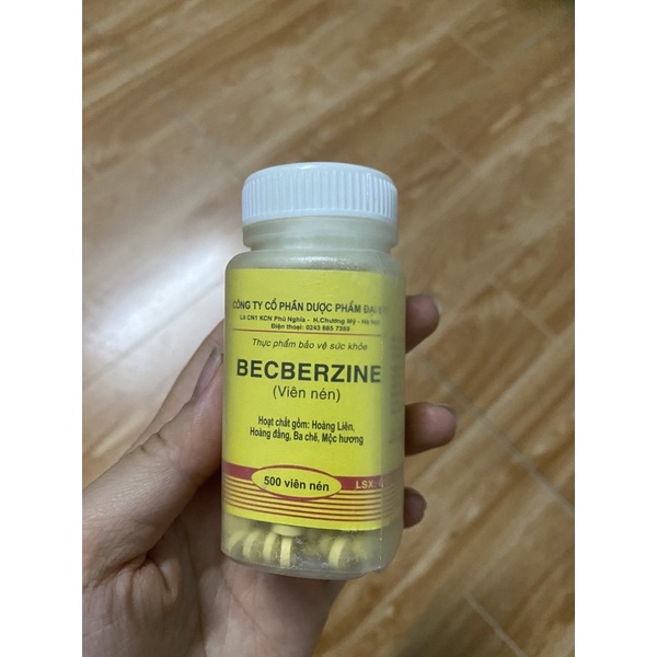 BECBEZINE lọ 500 viên - Viên hương liên Giảm triệu chứng rối loạn tiêu hoá, đau bụng, tiêu chảy