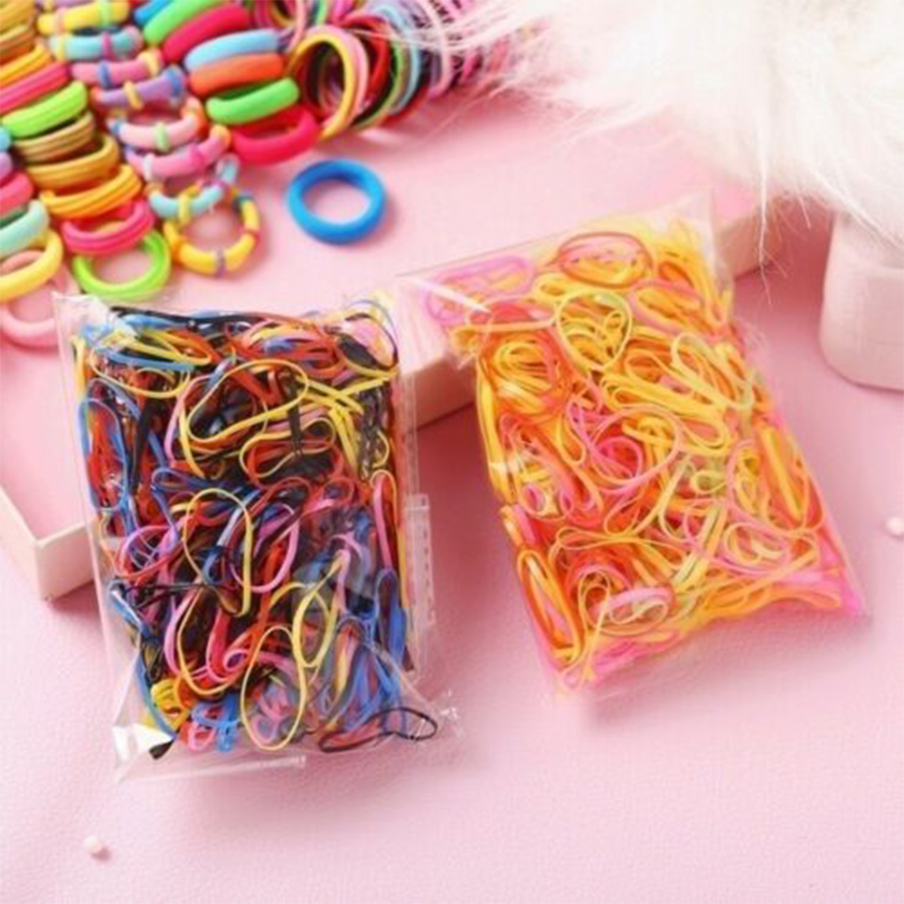 LUCKY BB Hairpin Hair Clip Candy Color Gifts Hair Rope With OPP Bag Elastic Kids Girls Accessories  220PCS/Set