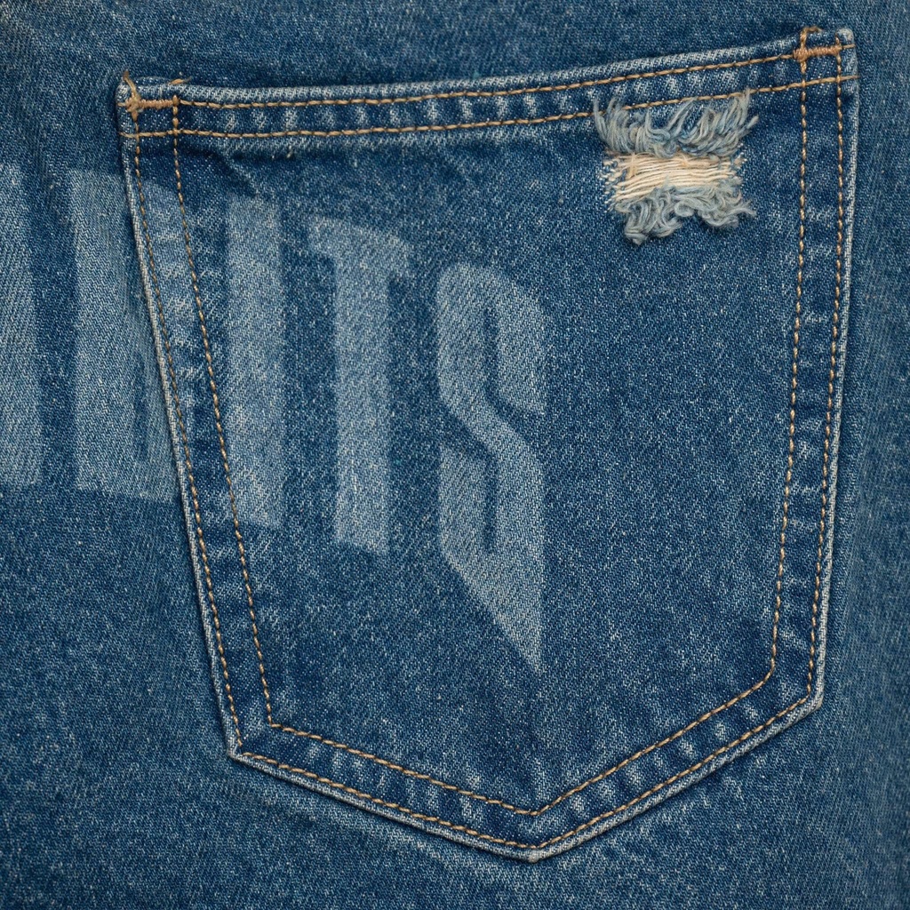 Quần Baggy Jeans Bad Habits ống suông form rộng unisex nam nữ Thời trang Unisex HCM JN06