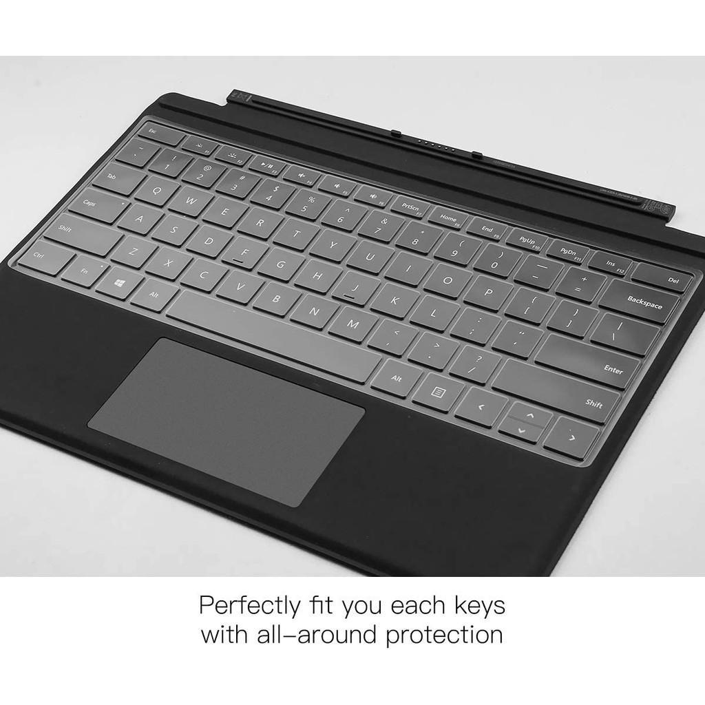 Phủ bàn phím trong suốt Surface Pro 4/5/6/7, Surface Book, Surface Laptop , Surface Laptop Go (đủ dòng )