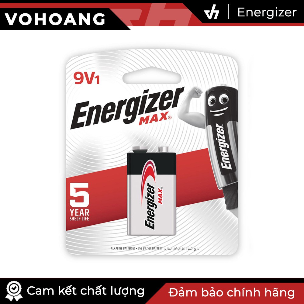 Pin Energizer 9V Alkaline 522 BP1