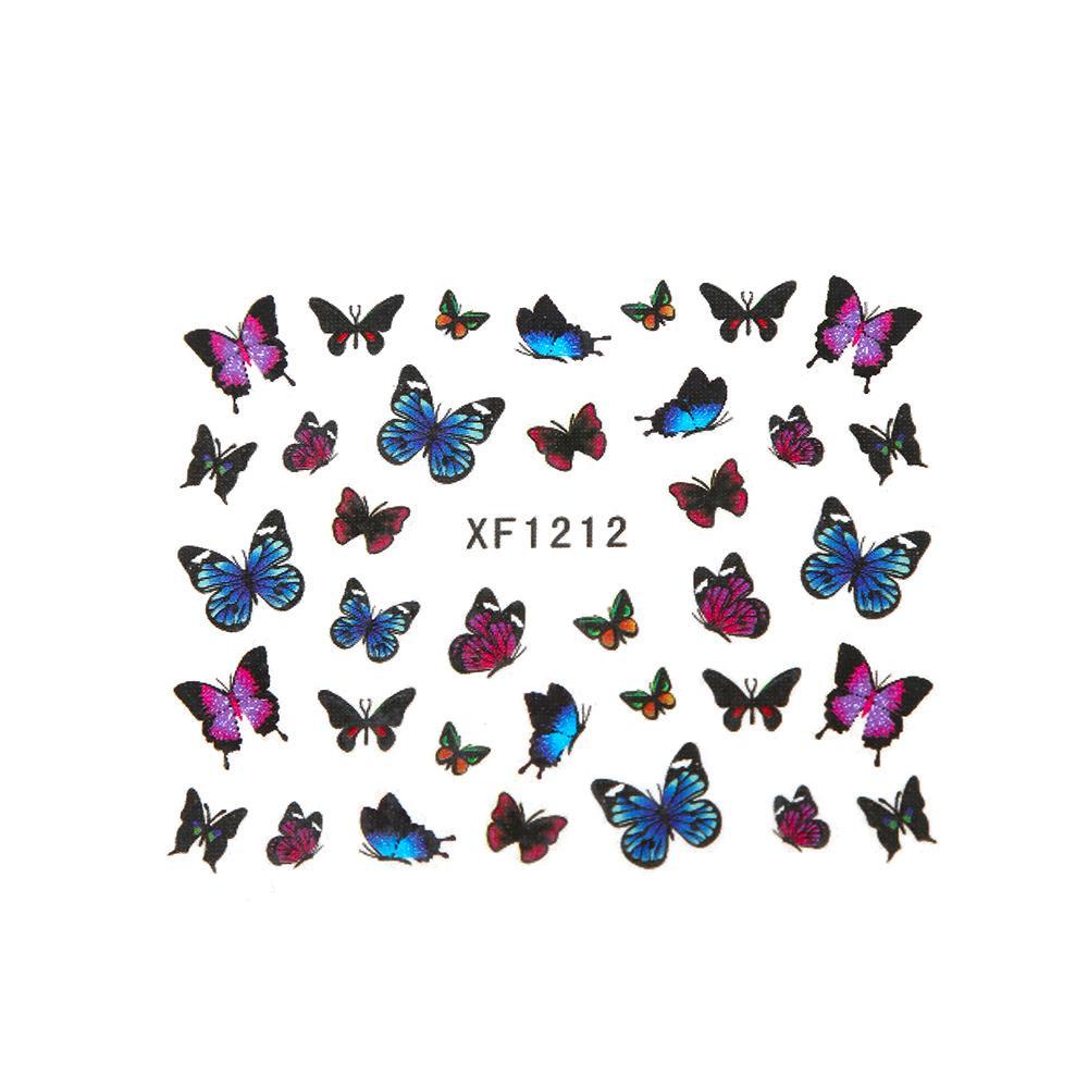 Set 50 Miếng Dán Họa Tiết Hoa Và Động Vật 3D Độc Đáo Dùng Trang Trí