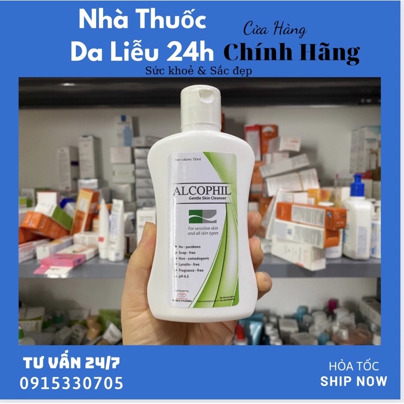 Alcophil 150Ml Sữa Rửa Mặt Sữa Tắm Dành Cho Da Khô Nhạy Cảm