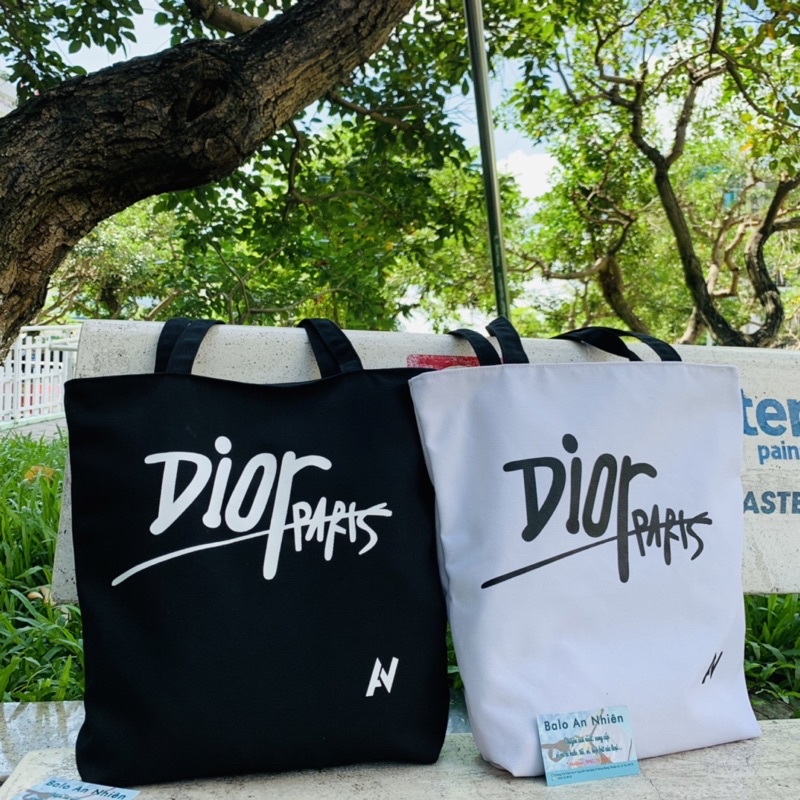 [Ảnh, Video Thật] Túi Tote Đeo Vai Vải Canvas 100% Cotton Mềm Mịn - CÔ GÁI