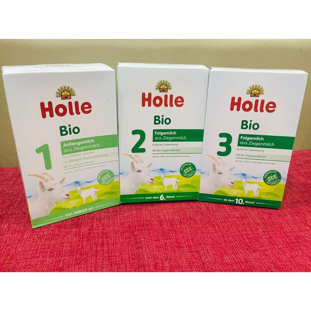 Sữa hữu cơ Holle dê (Từ số 1 đến số 3), hộp 400g