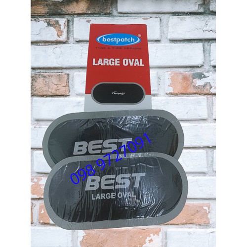 Miếng vá vỏ săm lốp (ruột) xe máy, oto  BEST hình Oval