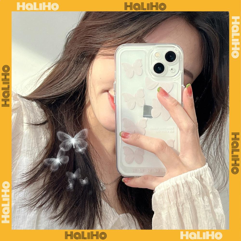 iPhone Case Silicone Soft Case Shockproof Camera Full Coverage Protection Plating Button Cute Butterfly Compatible For iPhone 11 iPhone 13 Pro Max iPhone 12 Pro Max iPhone 7 Plus