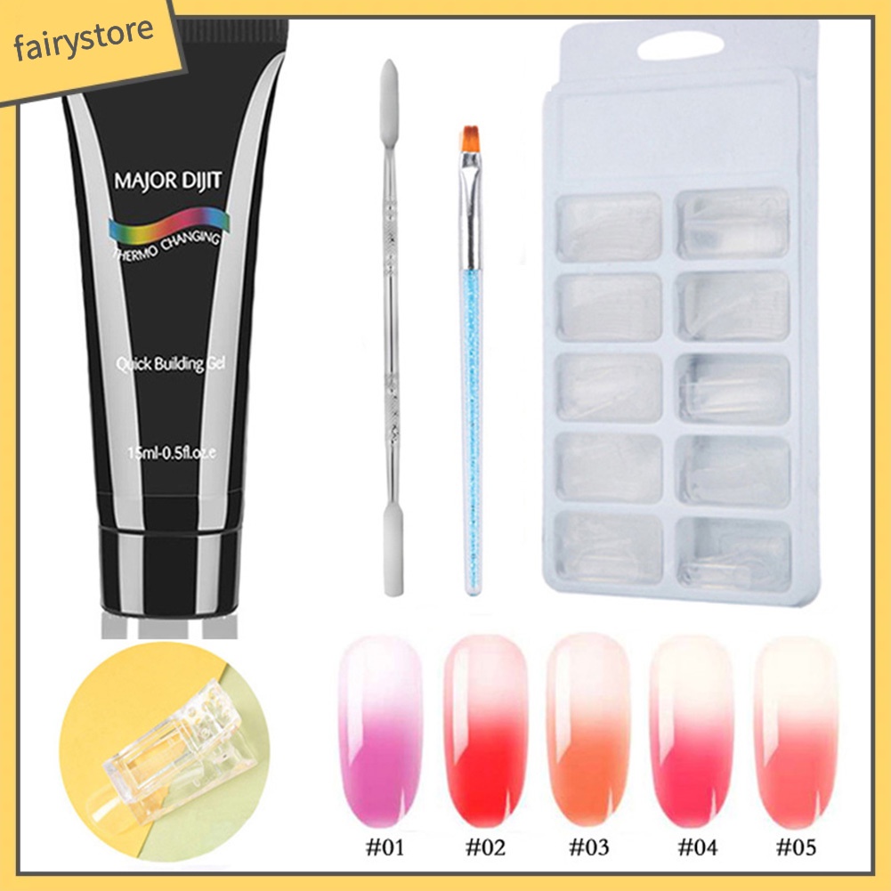 Gel tạo kiểu cho móng tay màu loang kèm dụng cụ chuyên dụng 2 đầu