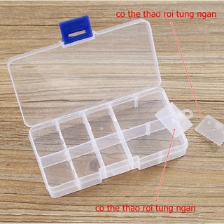 Hộp đưng trang sức 10 ngăn -có thể tháo rời từng ngăn