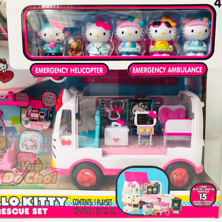 Máy Bay và Xe Bác Sĩ Hello Kitty - Rescue Set