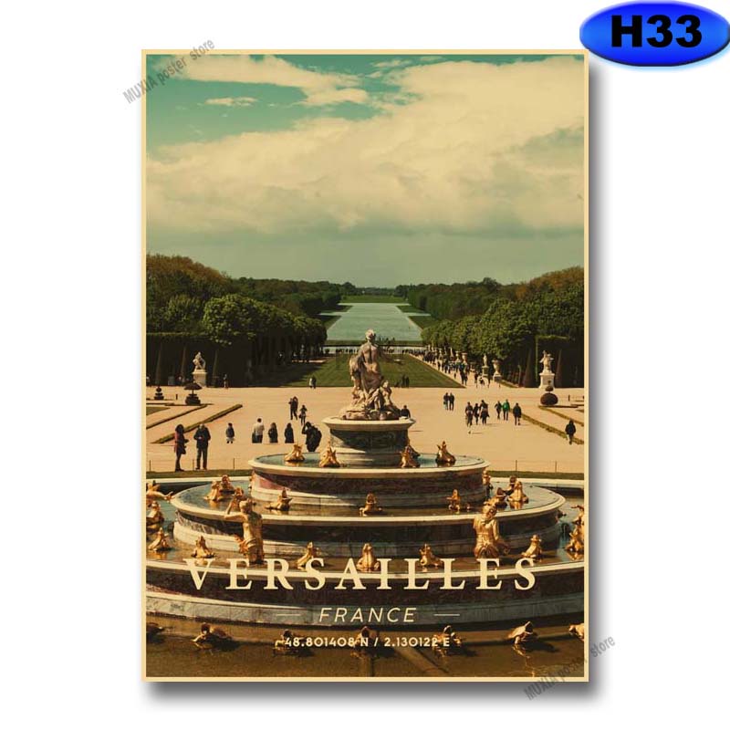 Tranh Phong Cảnh paris london Treo Tường Trang Trí 42x30cm