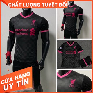 Áo bóng đá thun lạnh cao cấp Liver đen 2020