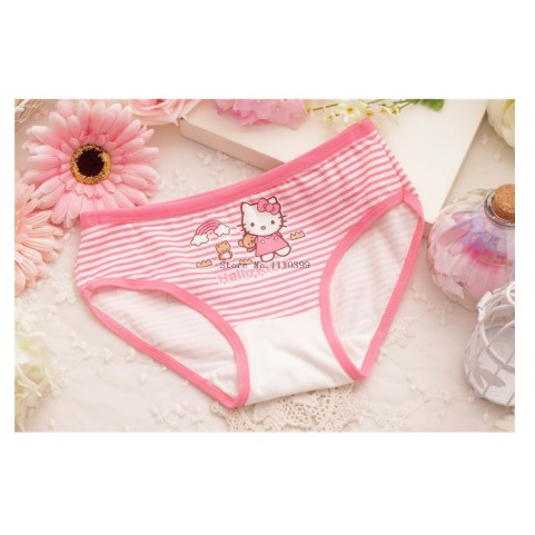 quần lót mèo kitty TAM GIÁC cho bé gái từ 7- 20 kg (MS 02 - một set 4 cái)