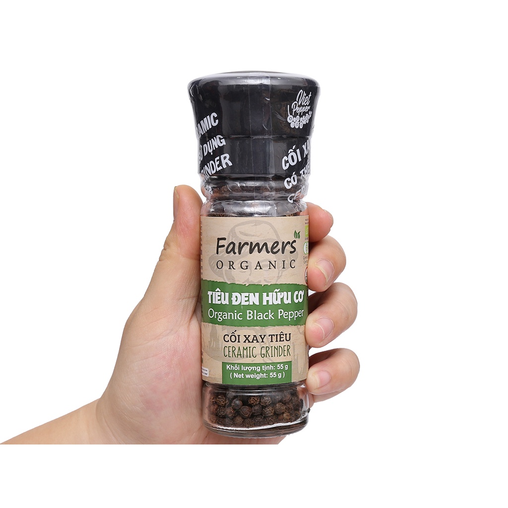 Tiêu Đen Xay Hữu Cơ Farmers 50g