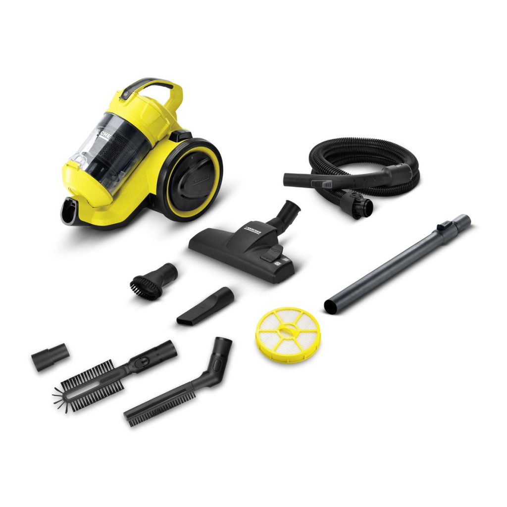 Máy hút bụi khô không dùng túi lọc bụi Karcher VC 3 Plus công suất 1100w màu vàng - bảo hành 18 tháng