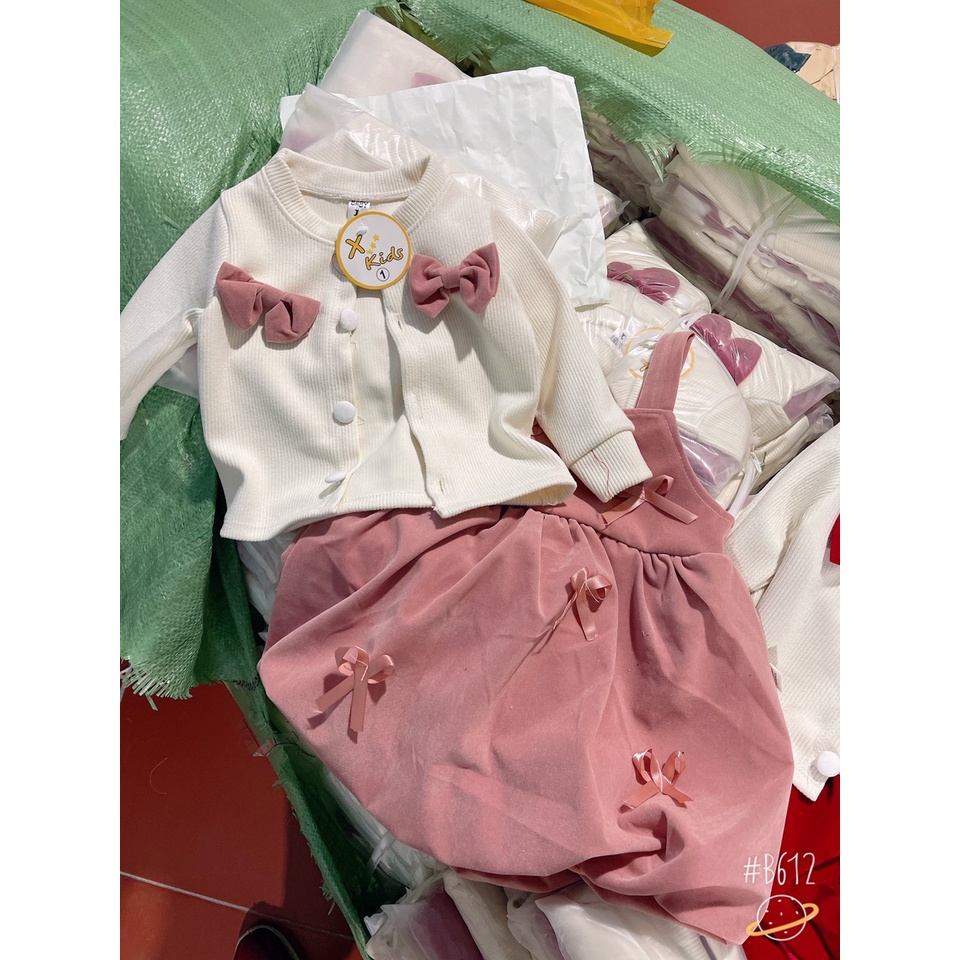 Set váy nơ xinh X-kid điệu đà bé gái