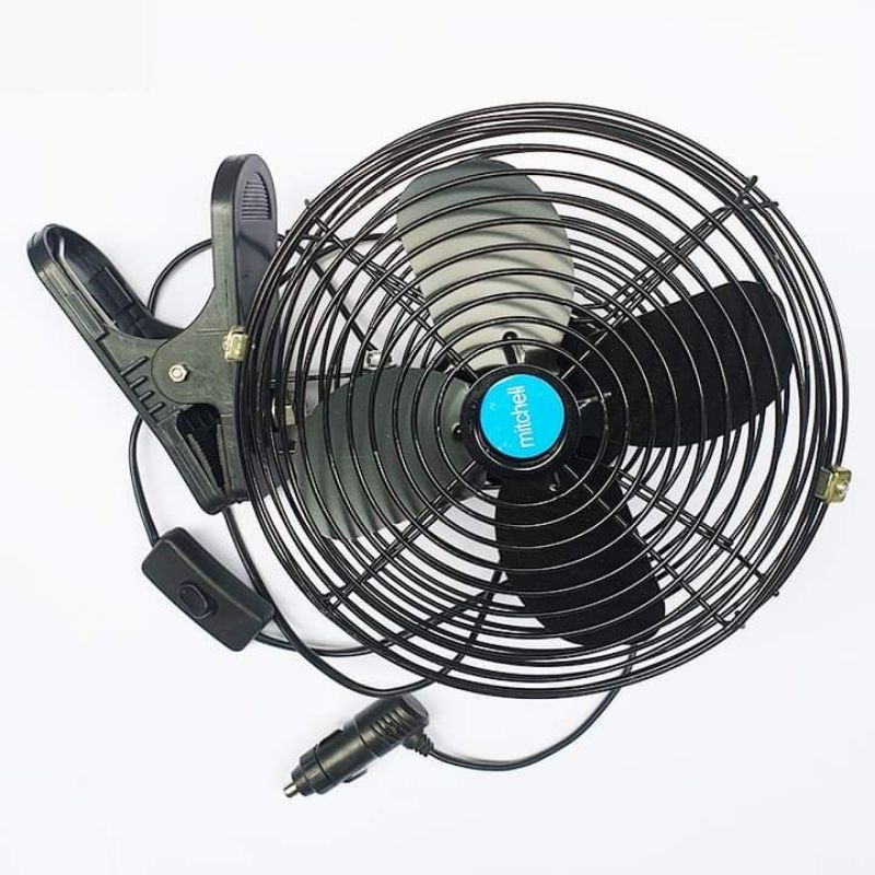 Quạt kẹp DC 12 Vol cánh sắt
