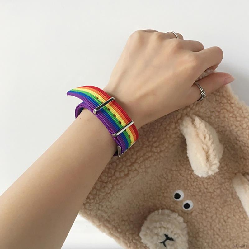Vòng Tay Màu Cầu Vồng Phong Cách Hàn Quốc Cho Cặp Đôi