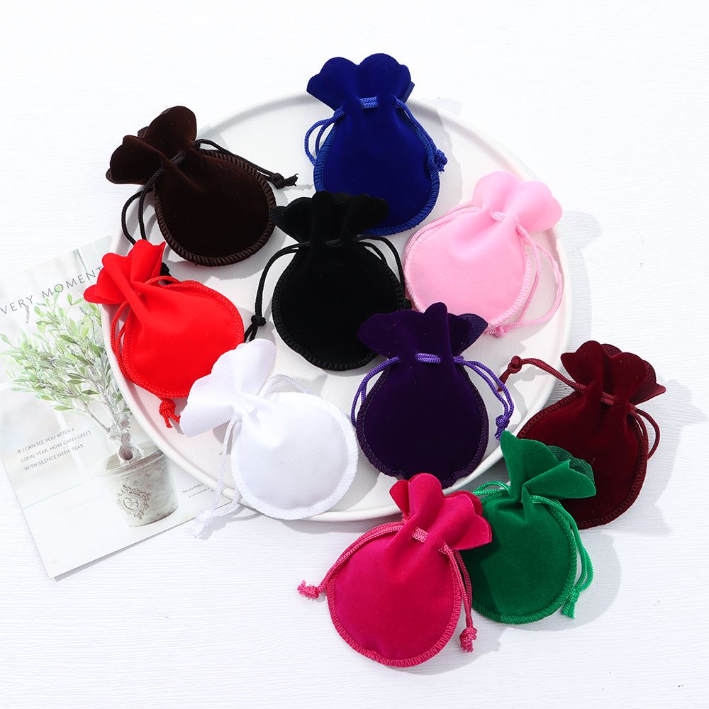 Túi Đựng Trang Sức Bằng Vải Nhung Chống Bụi Có Dây Rút Kiểu Dáng Tiện Dụng