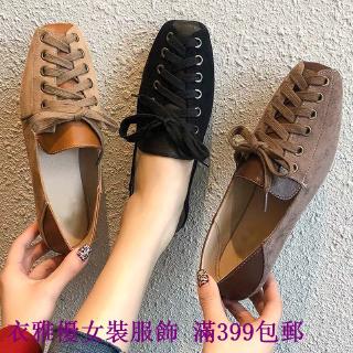Giày búp bê đế bằng thắt dây thời trang xuân hè