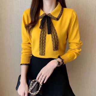 Combo 2 áo len nơ xinh