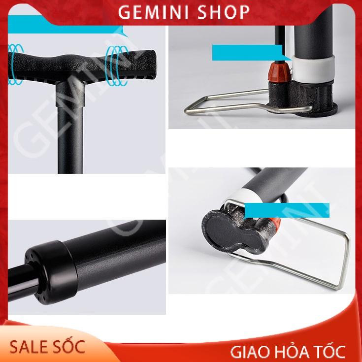 Bơm xe đạp xe máy bóng bay W3235 có đồng hồ bơm khỏe nhanh đầy hơi áp suất cao 120 psi tiện dụng GEMINI SHOP