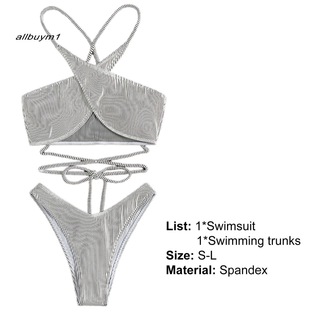 Bộ Đồ Tắm Bikini Siêu Mềm Cột Dây Thời Trang Mùa Hè Cho Nữ