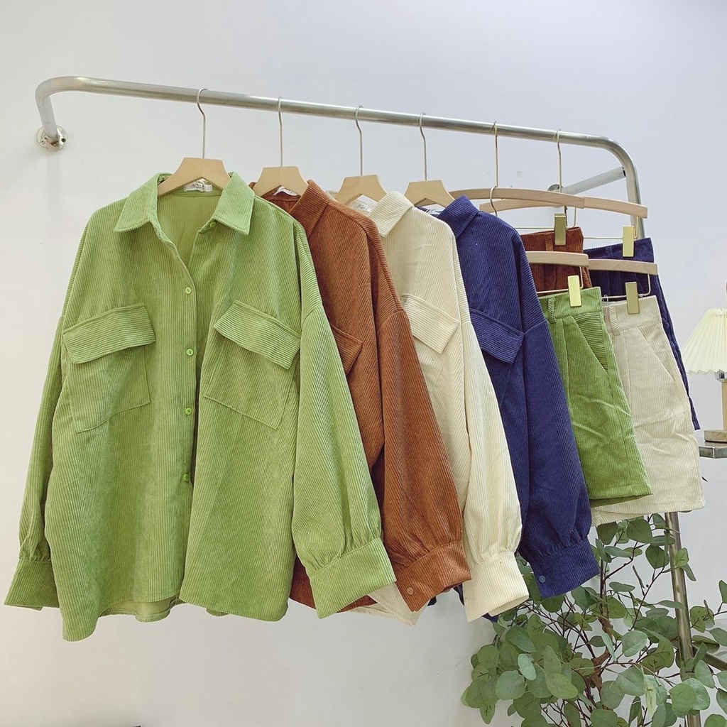 Sét Sm nhung tăm + quần short