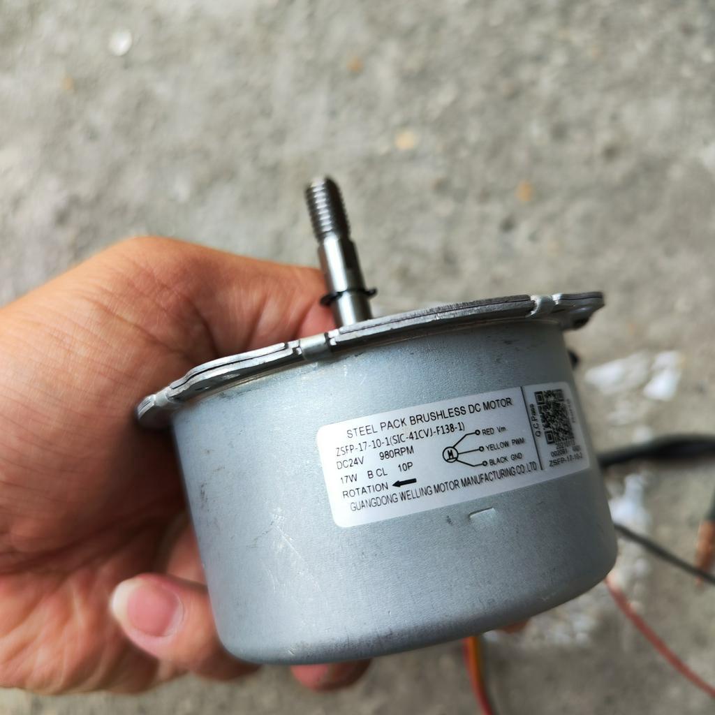 Động cơ không chổi than max 17W chạy acquy 12V hoặc nguồn DC dưới 24V