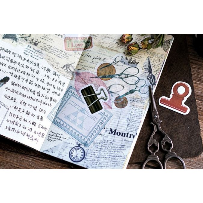 Bộ 45 Sticker Kẹp Ghim Trang Trí Sách E56