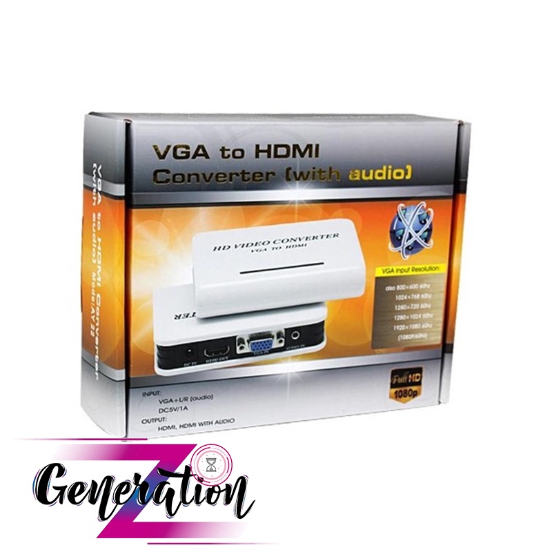 BỘ CHUYỂN VGA RA HDMI FJGEAR FJ-VH001