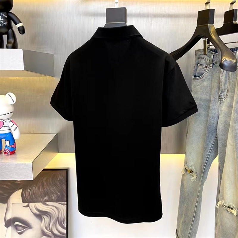 D &amp; OR Áo Thun Polo Tay Ngắn Thêu Logo Thiết Kế Nhỏ Gọn Ngực Nhỏ Đơn Giản Chất Lượng Cao