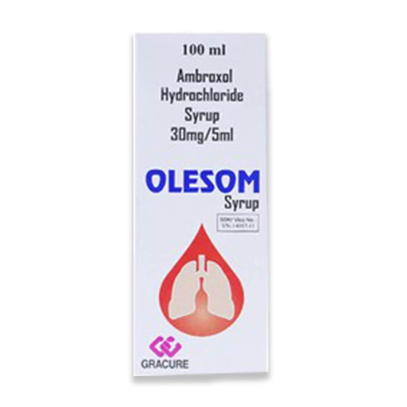 Long đờm, loãng đờm, giảm ho  Olesom Ambroxol - Chai 100ml nhập khẩu ẤN ĐỘ