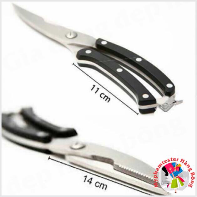 Kéo cắt gà vịt cán sừng -003