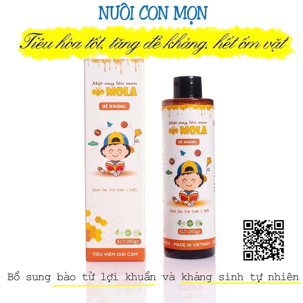 Mật Ong Lên Men Đề Kháng MOLA - Dành Cho Bé Trên 1 Tuổi