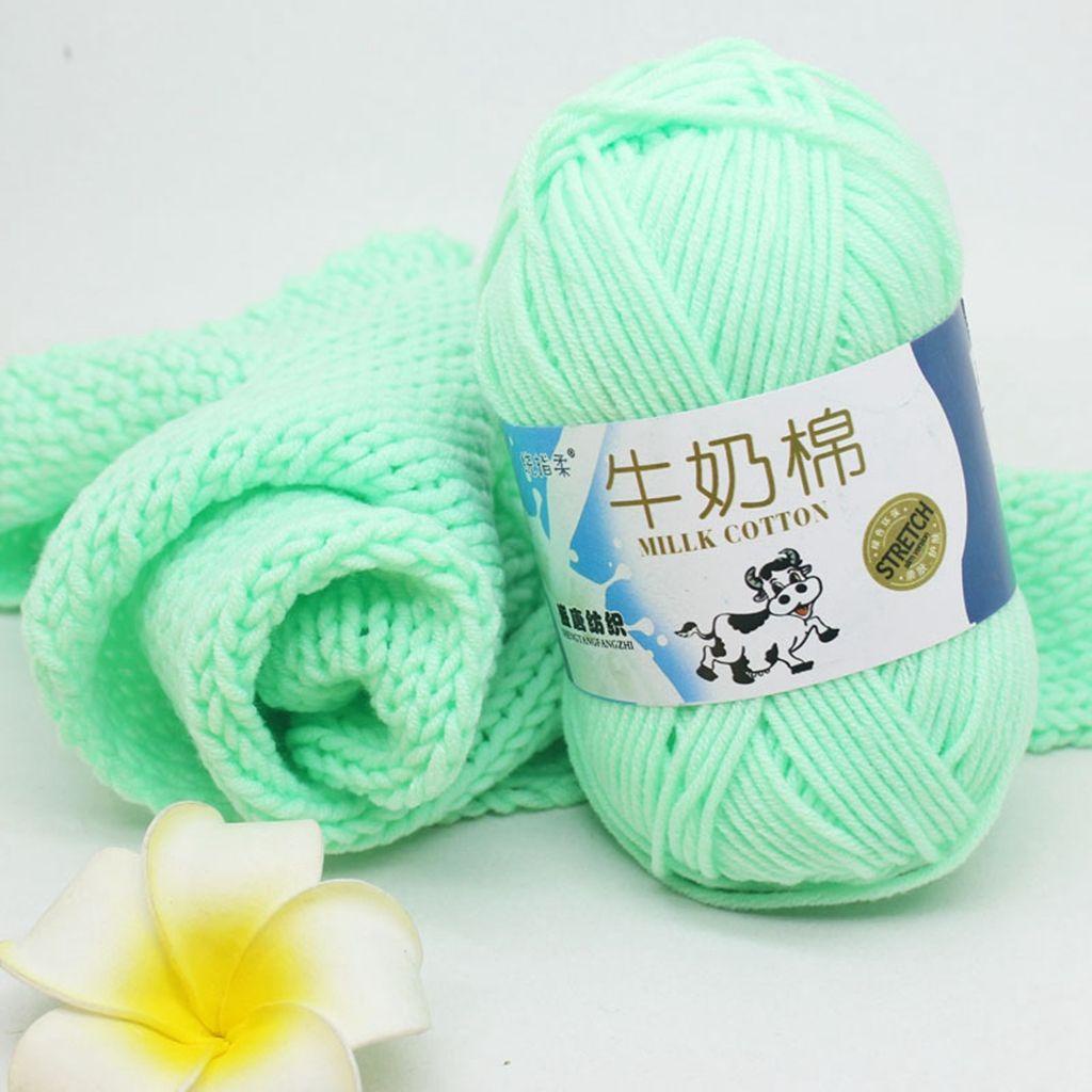 JARRED Cuộn Len Cotton Sữa Mềm Chất Lượng Cao Nhiều Màu Tùy Chọn