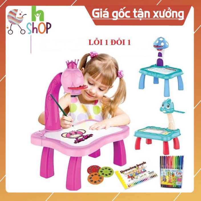 Bàn Vẽ Thông Minh Có Đèn Chiếu Sáng Cho Bé ✔️BÁN LỖ XIN 5⭐✔️Có Màu Hồng Và Xanh.