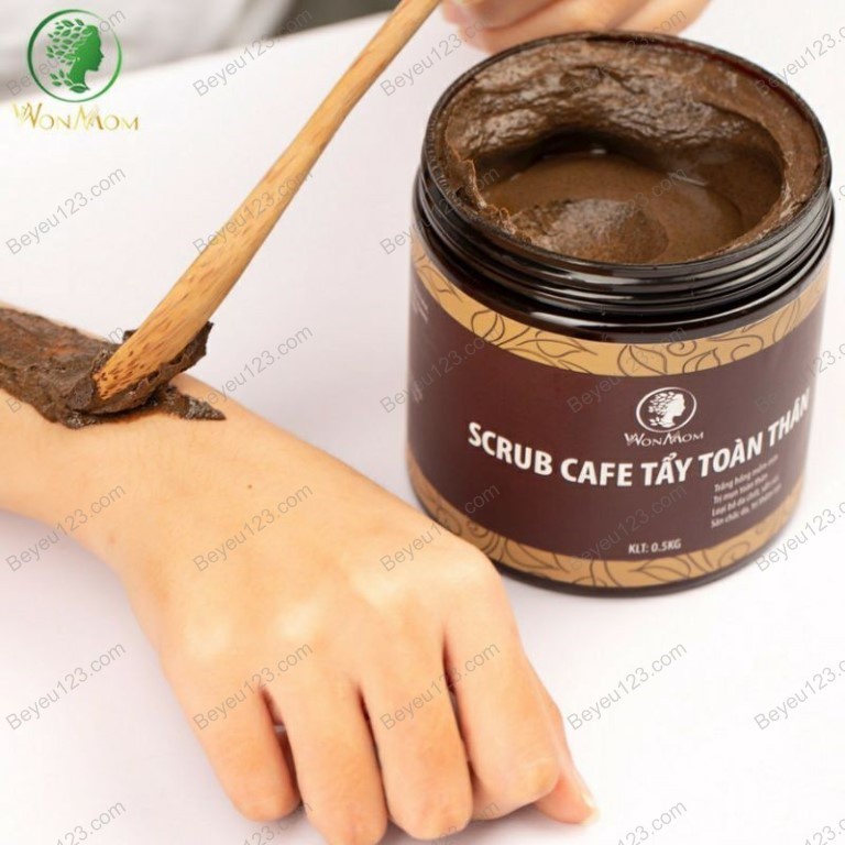 COMBO Phủi bay lớp da cũ, đón chào làn da Em Bé Wonmom (1 Kem sữa nghệ toàn thân + 1 Scrub Cafe tẩy toàn thân)