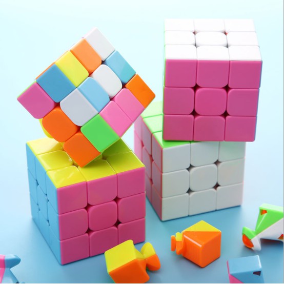 Bộ 2 Rubik cao cấp size to và nhỏ - Đồ chơi giảm stress bộ 2 rubik 3x3 cao cấp thi đấu