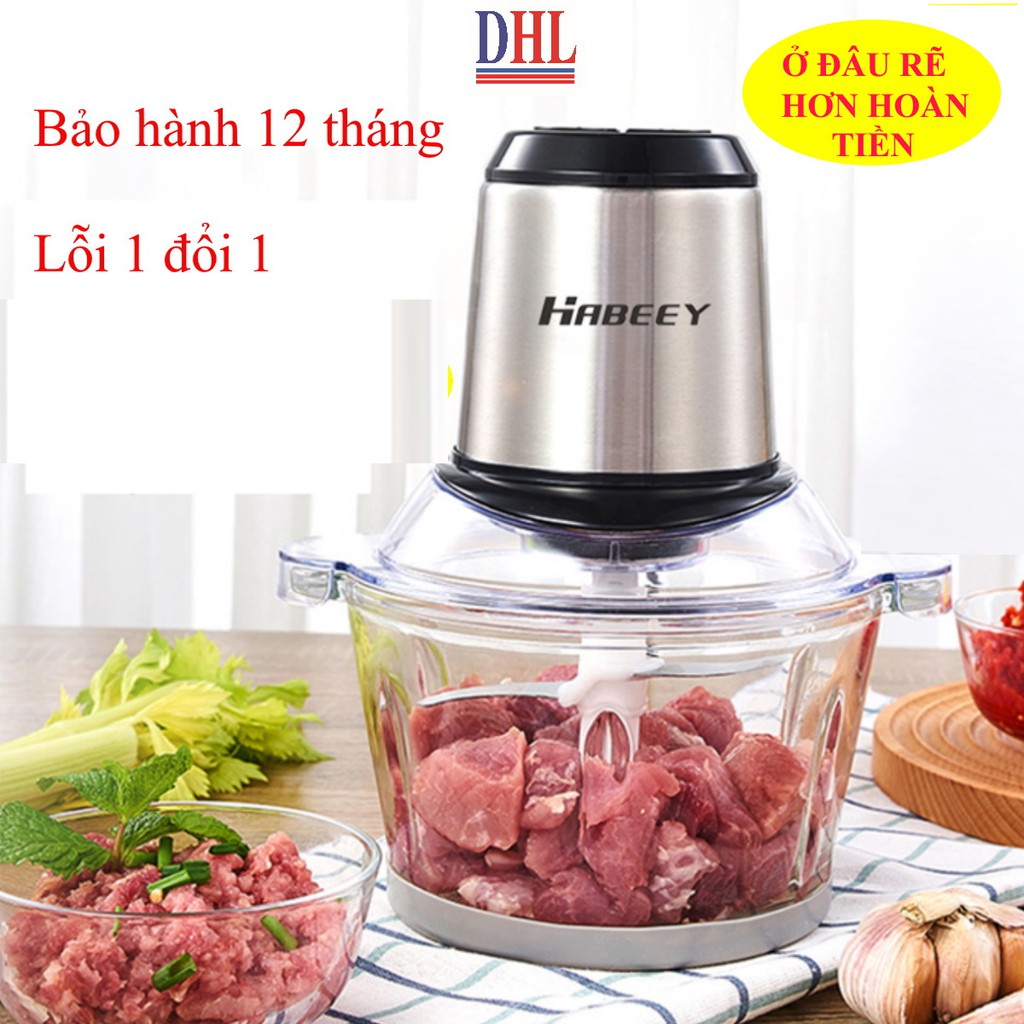 [Mã ELMS5 giảm 7% đơn 300k] Máy xay thịt, máy xay đa năng chính hãng HaBeey - CF-SR08 2l