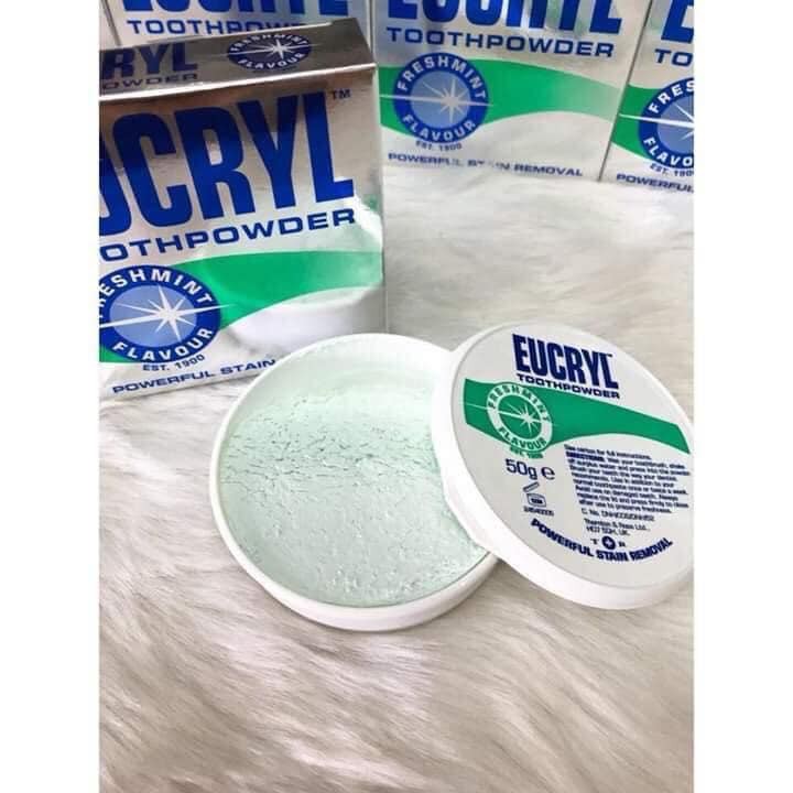 Bột Làm Trắng Răng Eucryl Tooth Powder 50g