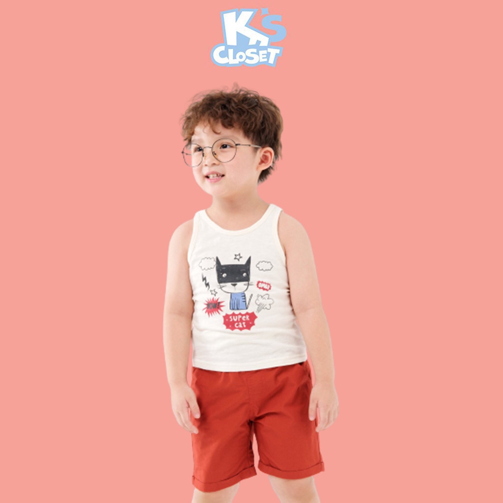 Bộ Quần Áo Tanktop Bé Trai (1-6 Tuổi) K's Closet B171TES HT